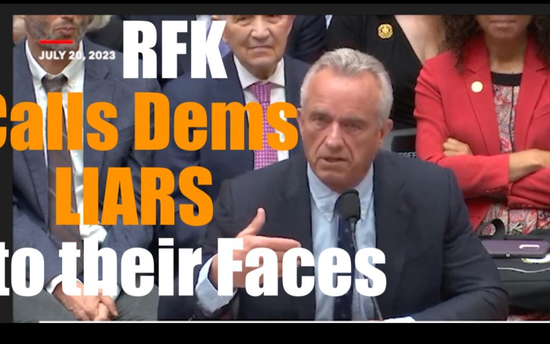 RFK Jr  Strikes Back at Democrat Censorship; Calls them LIARS to their Faces